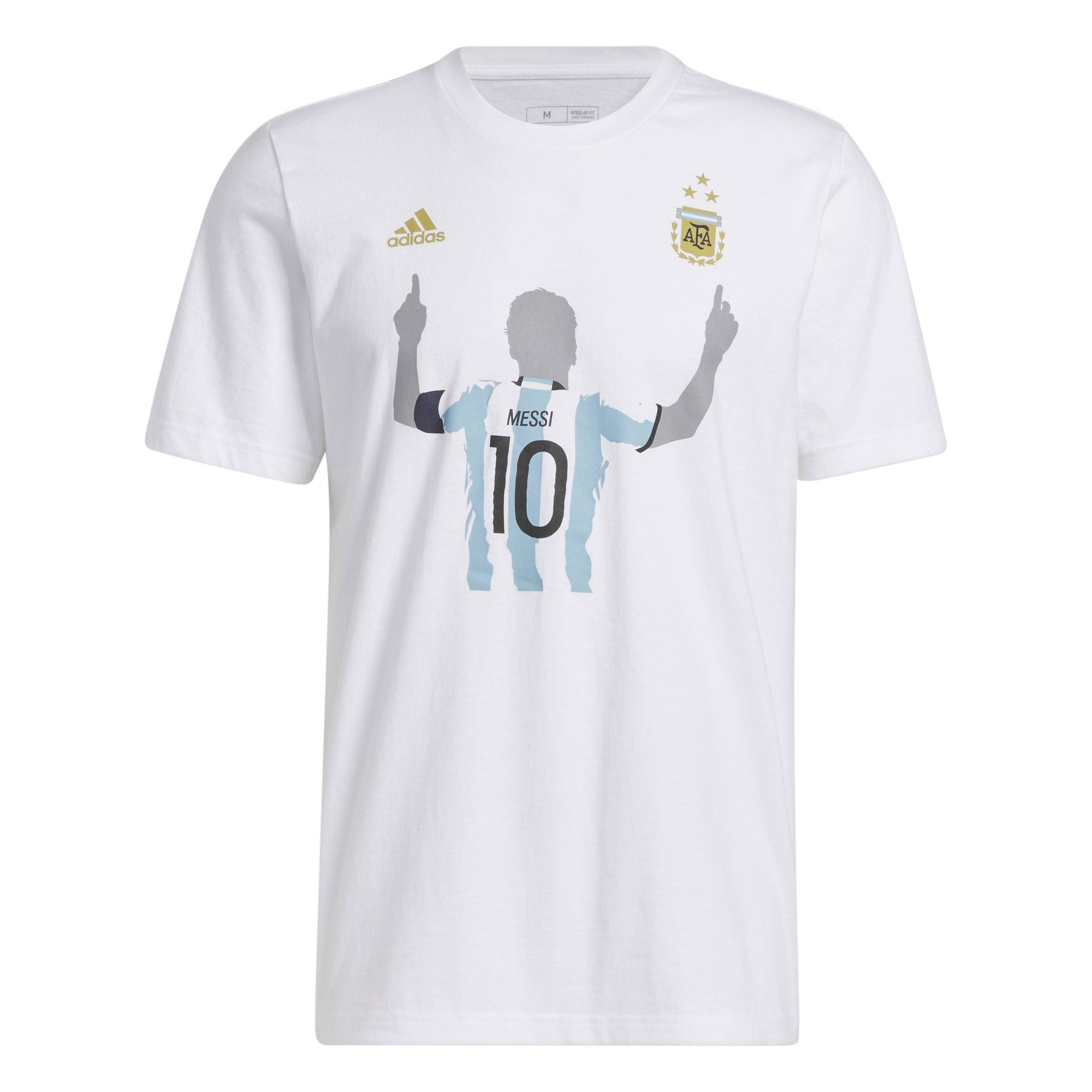 Adidas Argentina Messi Celebration Tee 22 - White - Size XL