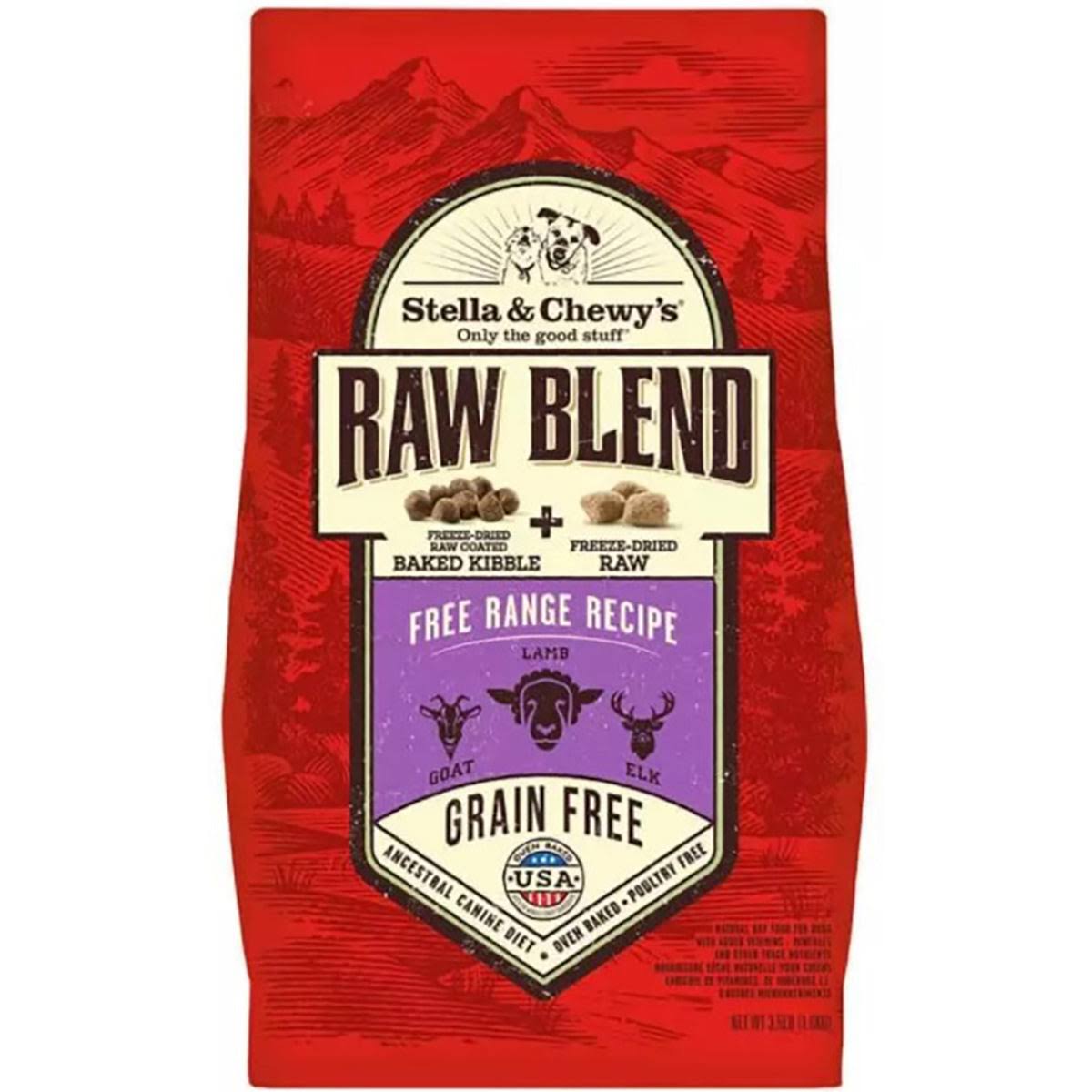 Stella & Chewy's Free Range Raw Blend Recipe Dog Food, 22 lb