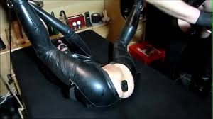Hazel in heavy rubber bondage jpg x Rubber bondage slave