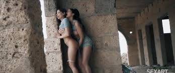 Lesbian fingering action outdoor jpg x Lesbian outside