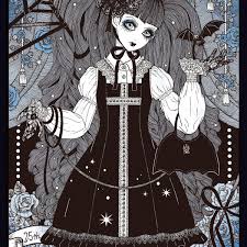 lolitas art.com|ひみつの丘で逢いましょう」 覚えてる あのときの約束 それは今夜ここで あなたと逃げること #イラスト#イラストグラム #イラスト好きな人と繋がりたい  #illustration #illustragram #illustrationartists #halloween #gothic #goth  #promise #ゴス #ゴシック #ゴシック ...