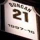 Spurs legend Duncan has No. 21 jersey retired 
