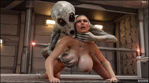 Monster plays with a young woman in the mars base camp jpg x 3d alien