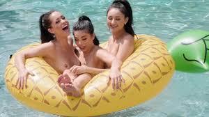 Hot lesbians on the swimming pool jpg x Lesbian swimming pool