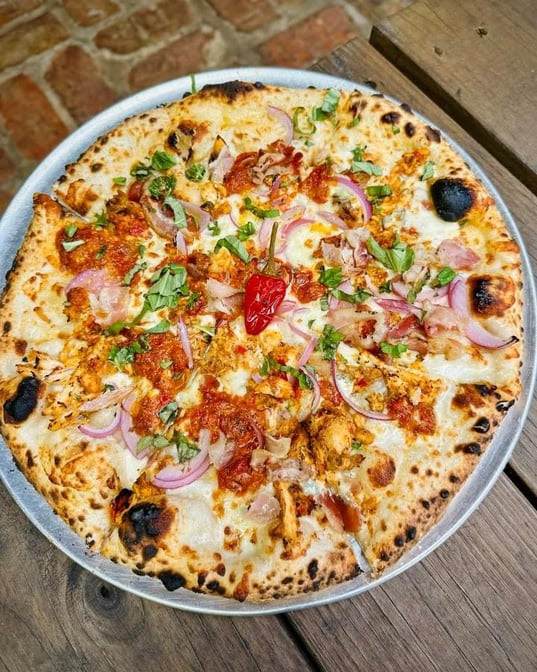 V Pizza + Tap Garden by null