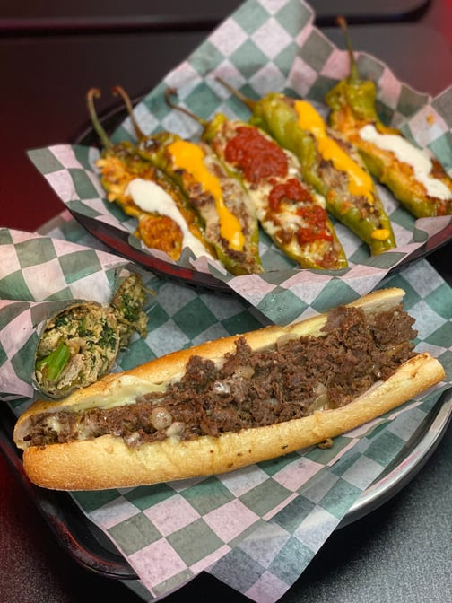 Johnny Longhots Steaks by null