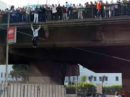 Theres Video Of People Jumping Of A Bridge In.