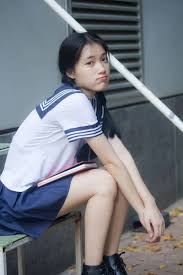 Young girl wearing school stock jpg x Teen school uniform