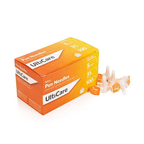 Ulticare Pen Needle Mini 31 Gauge, 1/4 (6mm)- 50ct Box