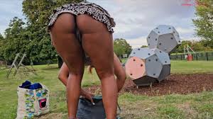 Upskirt no panties in a public park jpg x Upskirt in the park