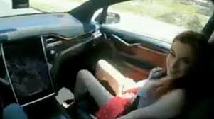 The sweet young lady is being filmed while driving a car naked porn tube jpg x Sex while driving