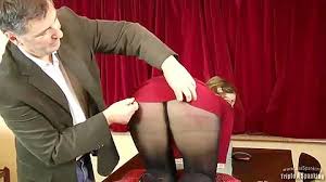 Fhs classics secretary spanked on her pantyhose patrick bateman stacy stockton jpg x Pantyhose spanking