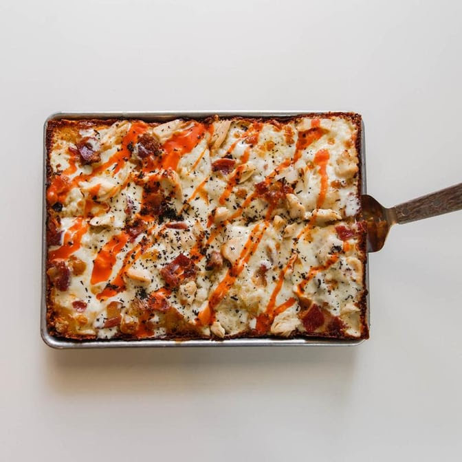 Ghost Box Pizza by Stem Ciders by null