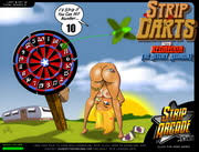 A sexy strip dart game with a hot big tits brunette jpg x Strip darts