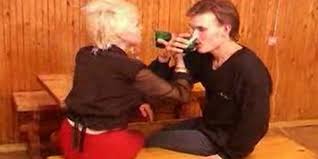Russian granny takes a big dump jpg x Russian granny