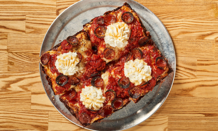 Dough Counter Pizza by null