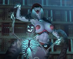 Skeleton sex art female shorts merryweather bow white hair nipples png x Sexy skeleton