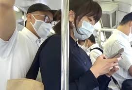 Japanese babe is groped and fucked a stranger in a public transport jpg x Japanese groping