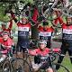 Wild Oats XI crew swaps keels for wheels in charity bike ride 