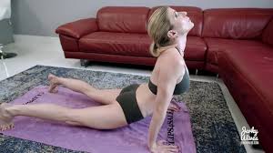 Ashley fires lets her stepson fuck her during yoga jpg x Yoga mom