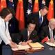 China and Australia sign free trade agreement 