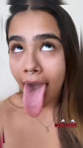 Watch hot mouth sexy long tongue spit mouth fetish porn spankbang jpg x Long tongue girl