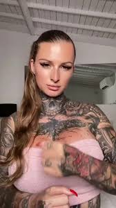 Inked babe with bigtits gets spoon fucked jpg x Inked babe