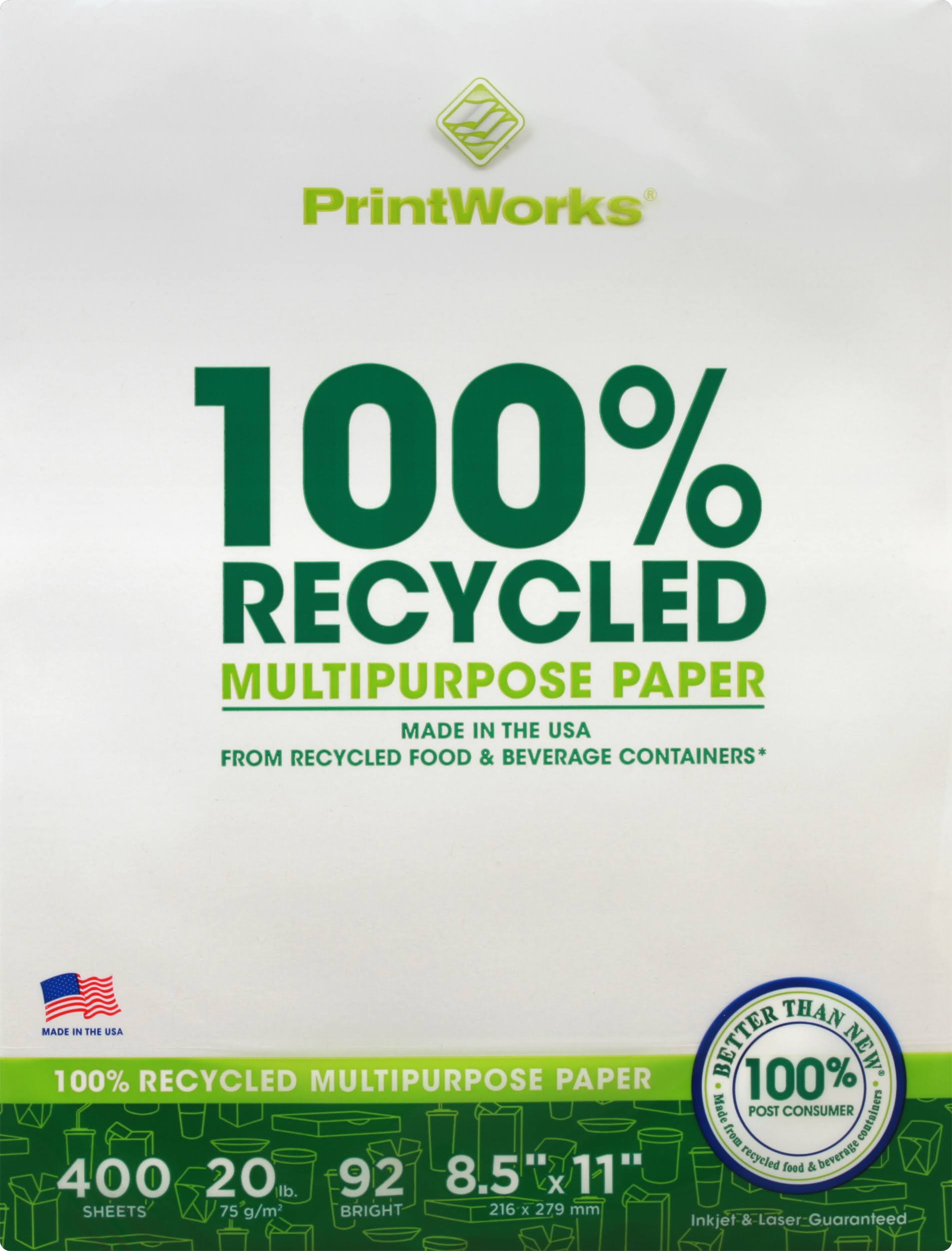 PrintWorks Cardstock, Bright, 8.5 x 11 Inch - 50 sheets