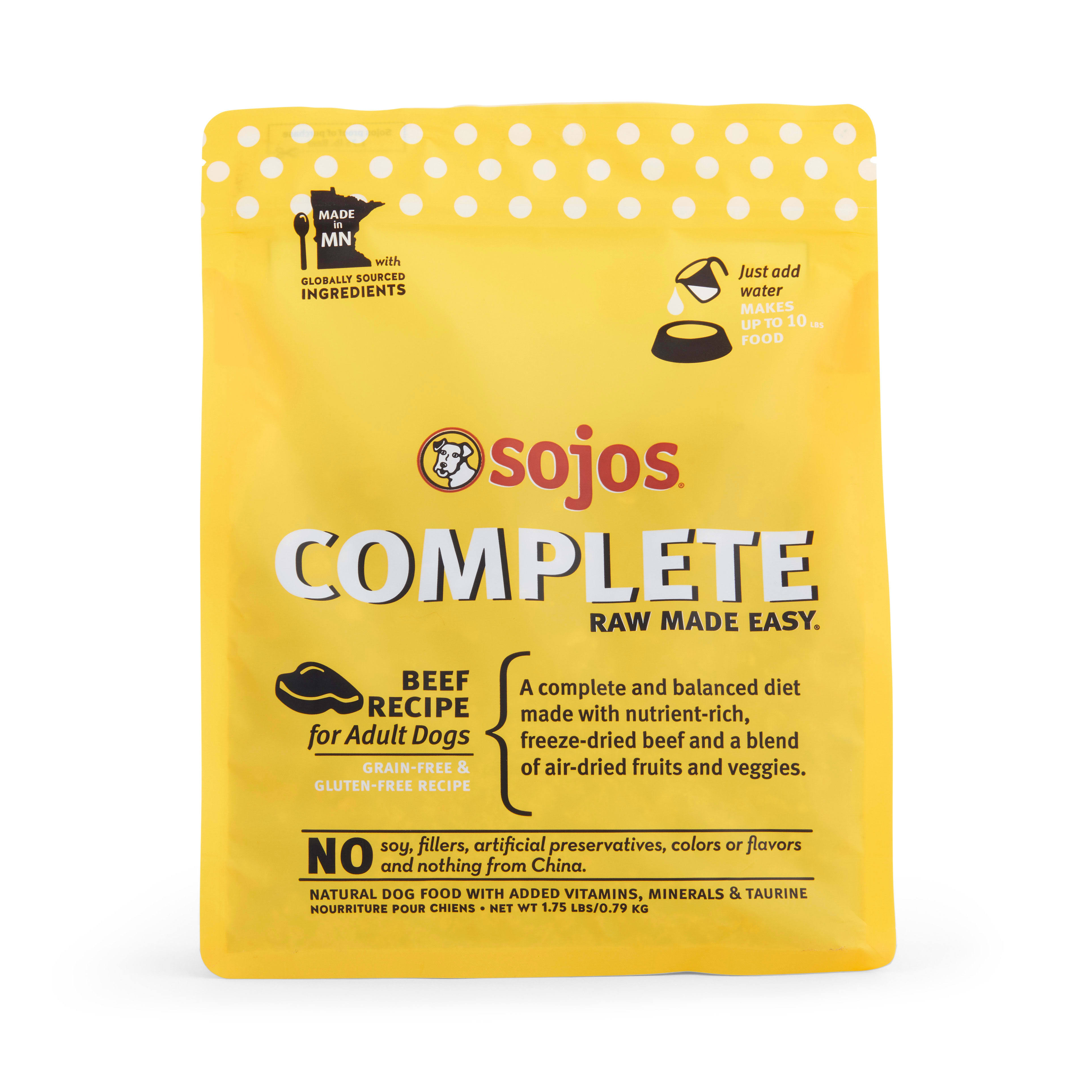 Benny's Pet Depot SOJOS Lamb Recipe Complete Adult Dog Food, 1.75 lb