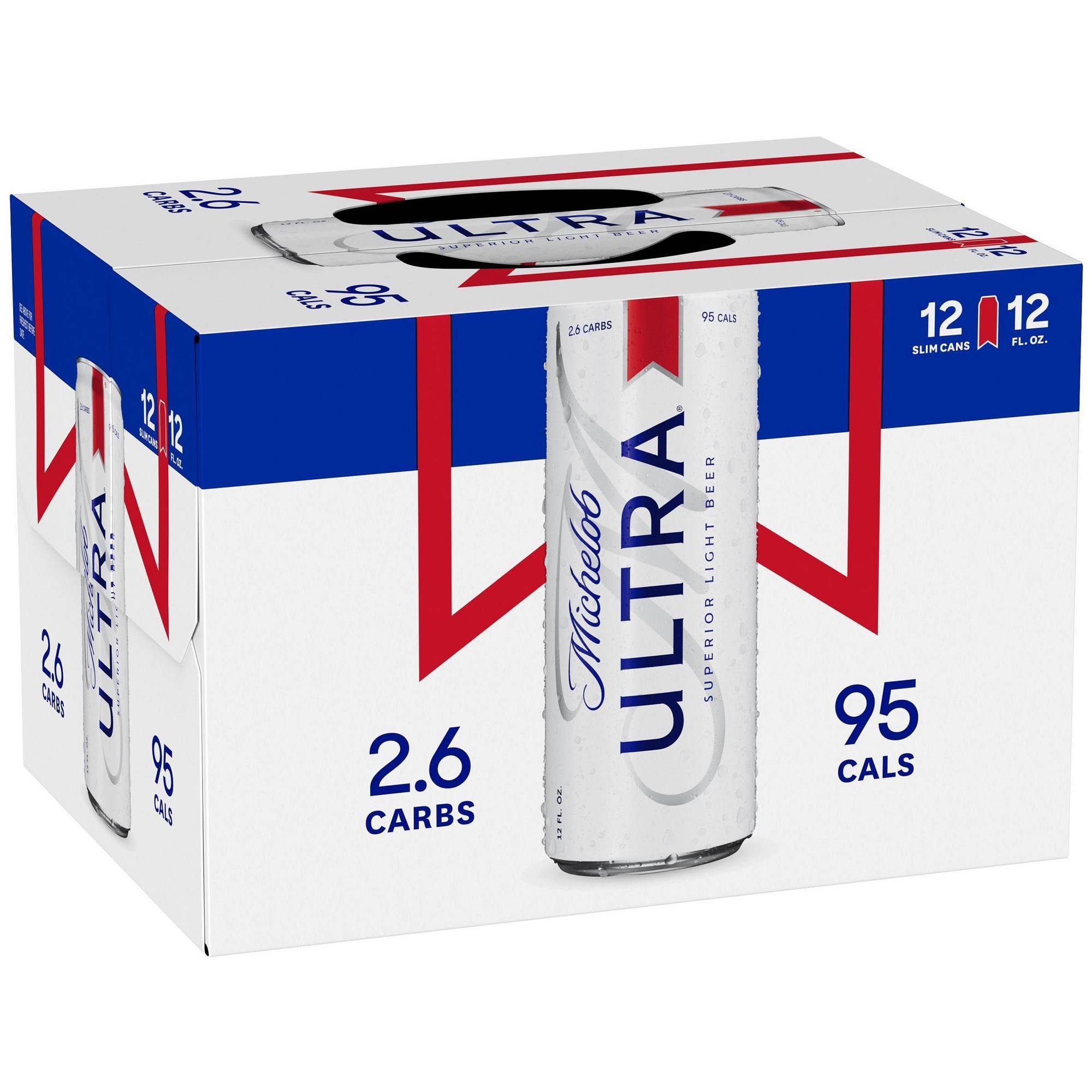 Michelob Ultra Superior Light Beer - 12x12 oz