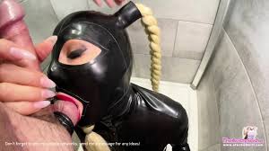 Latex hood slut amazing blowjob cumshot pornzog free porn clips jpg x Fetish latex mask blowjob