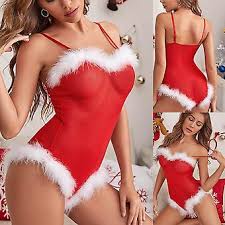 Curvy ebony teen with huge saggy breasts in christmas lingerie pornify generate ai porn jpg x Christmas lingerie
