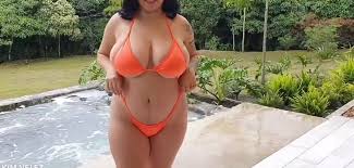This micro bikini trend doesn work on huge natural tits jpg x Tits bikini
