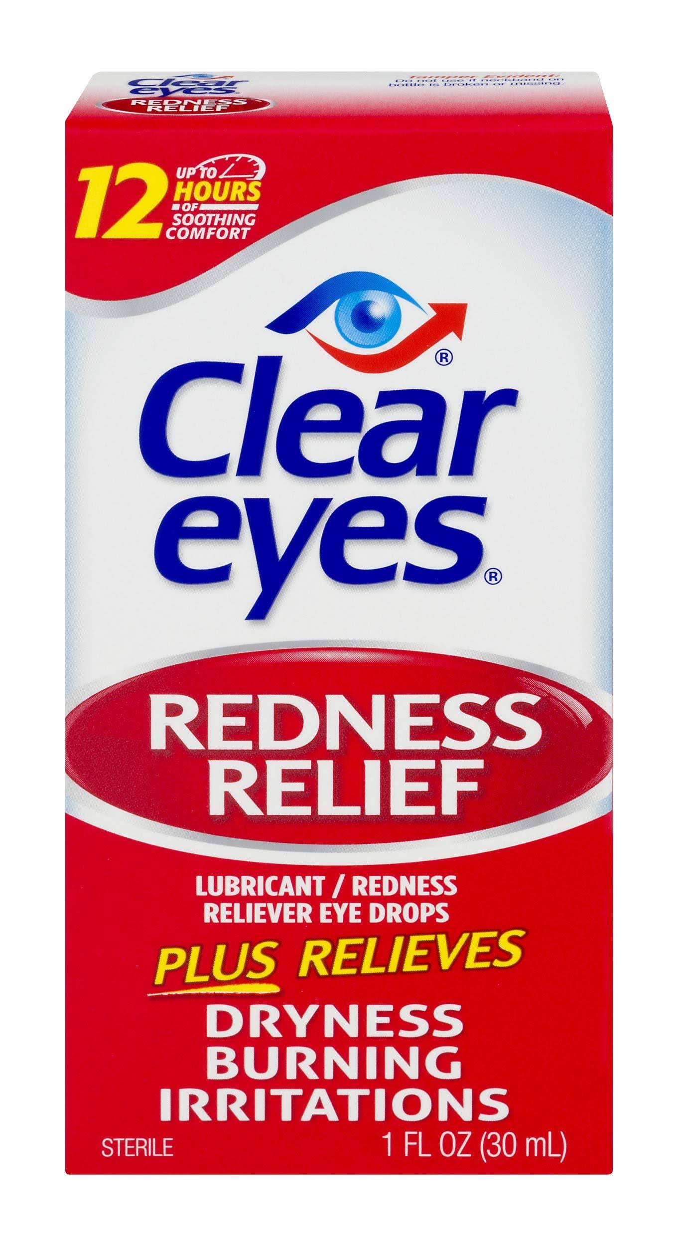 Clear Eyes Redness Relief Lubricant/Redness Reliever Eye Drops - 1 fl oz
