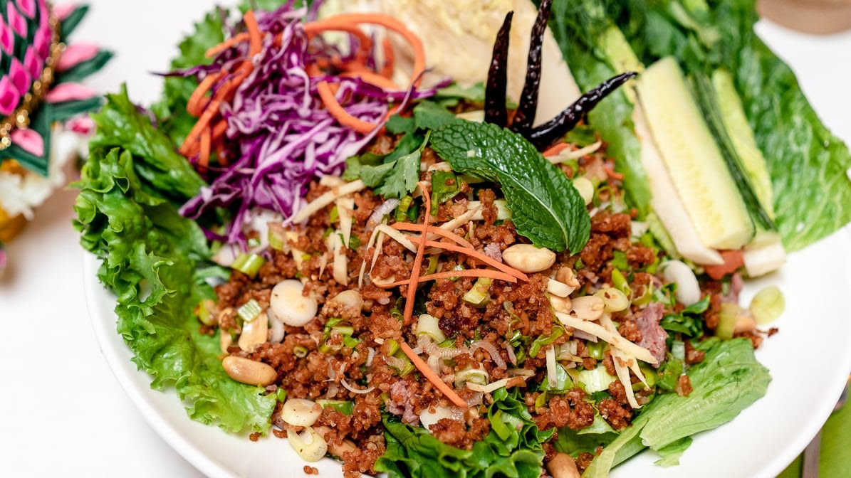 Pla Daek Thai Esan Food by null