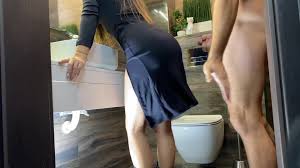 Stunning brunette fucked in the bathroom jpg x Brunette bathroom fuck