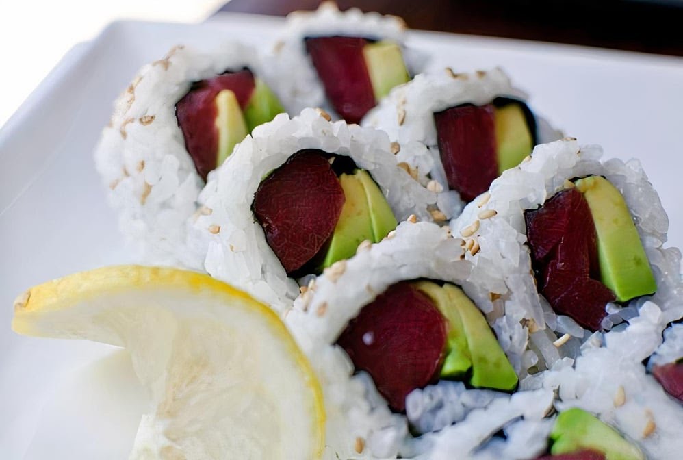 Blue spot sushi by null