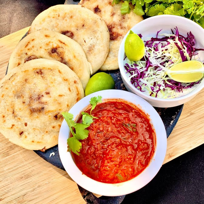 PUPUSA LADY Food Truck @ Running Shop & Hops by null