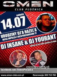 OMEN CLUB URODZINY HAZELA - 14.07.2012 - DJ INSANE