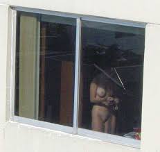 Fav on guy with hard on thru window at shower jpg x Window spy