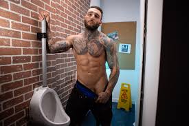 Slave whore human urinal gets fed two hung muscular jocks june free gay porn jpg x Gay urinal