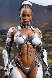 shemale massive tits|extra sexy shemale cyborg, 25 | image created by yesy | Tensor.Art