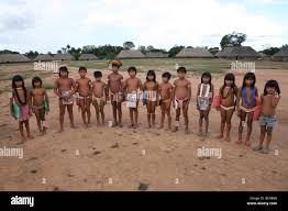 xingu child|Children of the Xingu Indian go to school built in the village by the  ministry of education. It is tradition to go in traditiona Stock Photo -  Alamy
