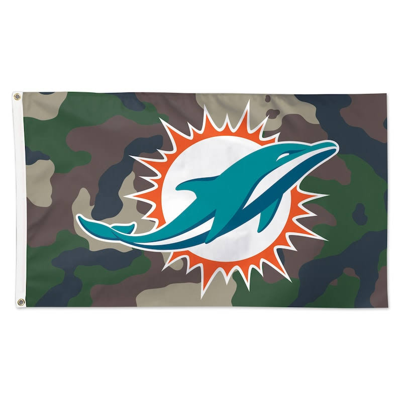 WinCraft Dolphins Throwback Vintage Retro 3x5 Banner Flag