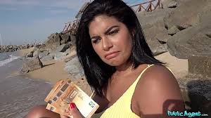 Young latina hottie banged on a public beach jpg x Beach latina pussy