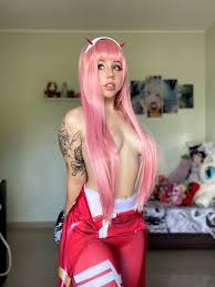 Femkitten zero two cosplay masturbate with big cumshot jpg x Zero two cosplay