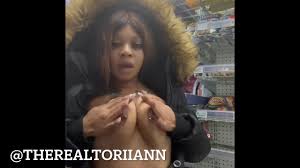 Naked ebony plays with banana in corner store jpg x Naked in store