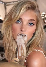 Blonde cum eating jpg x Blonde with cum
