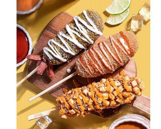 Chungchun Rice Hot Dog by null