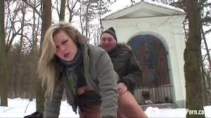 Naughty girl masturbates in winter forest jpg x Outdoor snow masturbation